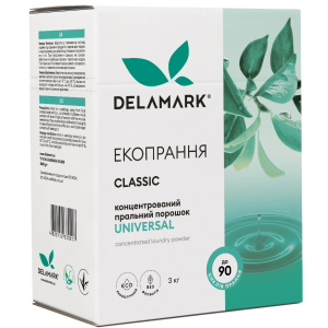 Концентрований безфосфатний пральний порошок Delamark Universal 3 кг (4820152330017) в Миколаєві