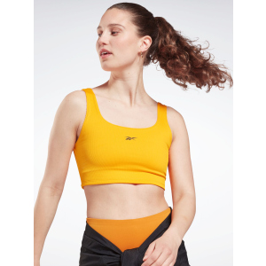 Спортивний топ Reebok Wor Rib Bralette Sesogo GS1951 L Semi Solar Gold (4064057999195) в Миколаєві