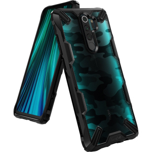 Панель Ringke Fusion X Design для Xiaomi Redmi Note 8 Pro Camo Black ТОП в Миколаєві