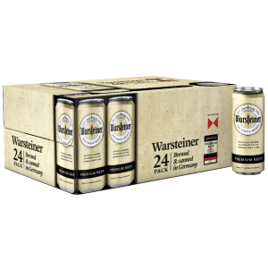 Упаковка пива Warsteiner Premium Verum світле фільтроване 4.8% 0.5 л x 24 шт (4000856094471) краща модель в Миколаєві