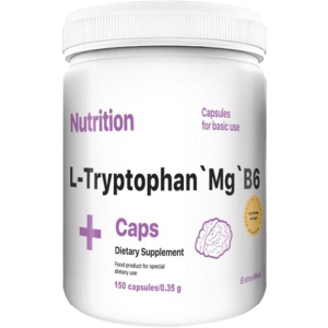 Антистрес комплекс L-Триптофан Магній B6 EntherMeal L-Tryptophan Mg B6 150 капсул (TRMGB150AB120) в Миколаєві