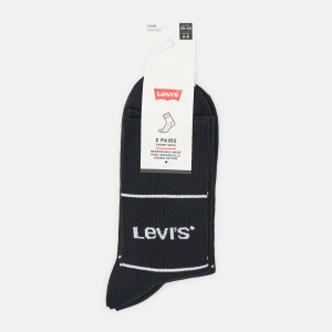 Набір шкарпеток Levi's 701210567-008 35-38 2 пари Black (8720245185615) краща модель в Миколаєві