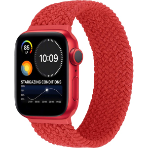 Ремінець Promate Fusion-44M для Apple Watch 42-44 мм 1/2/3/4/5/6/7/SE Red (fusion-44m.red) ТОП в Миколаєві