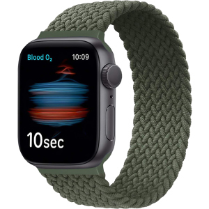 Ремешок Promate Fusion-44S для Apple Watch 42-44 мм 1/2/3/4/5/6/7/SE Green (fusion-44s.green) в Николаеве