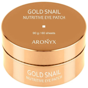 Гідрогелеві патчі для очей Medi Flower Aronyx Gold Snail Nutritive Eye Patch з муцином равлики та золотом 60 шт (8809460461015) в Миколаєві