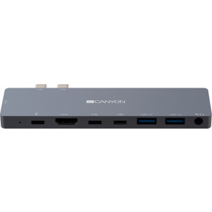 Мультипортова док-станція Canyon 8-в-1 USB Type C (CNS-TDS08DG) в Миколаєві