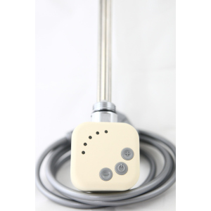Электрический тэн у полотенцесушитель HeatQ HEC с регулятором 30-60С, таймером 2 ч, бежевый (cream ral1015) 300 Вт в Николаеве