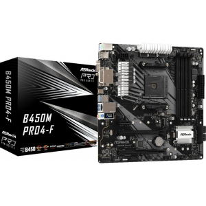 купить Материнская плата ASRock B450M Pro4-F