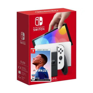 Nintendo Switch (OLED model) White + Гра FIFA 22 Legacy Edition (російська версія) краща модель в Миколаєві