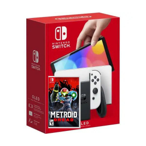 Nintendo Switch (OLED model) White + Гра Metroid Dread (російська версія) краща модель в Миколаєві