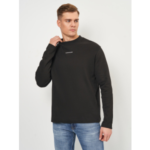 Лонгслив Calvin Klein Jeans Micro Branding Rib Ls Tee J30J318646-BEH S Black (8719854519911)