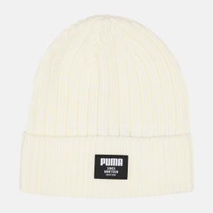 Шапка Puma Ribbed Classic Beanie 2283108 Слонова кістка (4064533034150) в Миколаєві