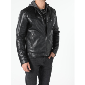 Куртка зі штучної шкіри Colin's CL1053007BLK M Black краща модель в Миколаєві