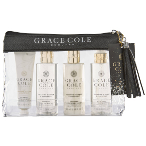 Набор для женщин Grace Cole Travel Set Nectarine Blossom & Grapefruit + косметичка (5055443696551) ТОП в Николаеве