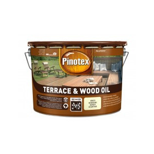 PINOTEX TERRACE & WOOD OIL Тонована атмосферостійка деревозахисна олія 10 л краща модель в Миколаєві