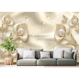 Фотошпалери Walldeco Перли та квіти, барельєф 475x300 Бриз ТОП в Миколаєві