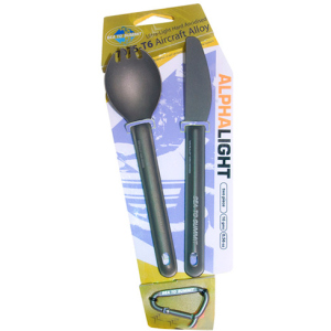 Ніж + Ложка-вилка Sea To Summit Alpha Light Cutlery Set 2pc Knife, Spork ACUTALSET2 (9327868019427) в Миколаєві