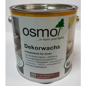 Цветное масло OSMO DEKORWACHS Transparente töne 3138 – (махагон) 0.75 л.