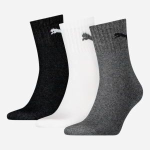 Набір шкарпеток Puma Unisex Short Crew Socks (3 Pack) 90611063 47/49 3 пари Grey/White/Black (8718824461106) надійний