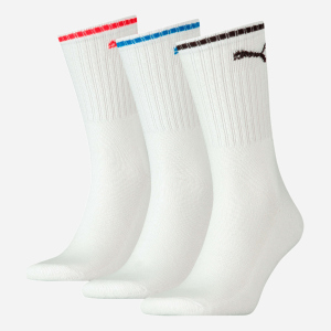 хорошая модель Набор носков Puma Unisex Sport Crew Stripe Socks 3 pack 90794102 35/38 3 пары White (8720245028714)