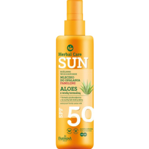 Водостойкое молочко для загара Farmona Herbal Care Sun SPF 50 200 мл (5900117972830) лучшая модель в Николаеве