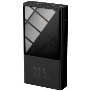 УМБ Power Bank Baseus 1Type-C 1USB Super Mini Digital LCD 22.5W 3A 10000mAh Black (PPMN-A01) лучшая модель в Николаеве