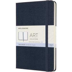 Скетчбук Moleskine Art 11.5 х 18 см 104 сторінки без лінівки Сапфір (8053853603104)