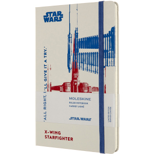 Нотатник Moleskine Star Wars 13 х 21 см 240 сторінок у лінійку X-Wing (8053853603753)