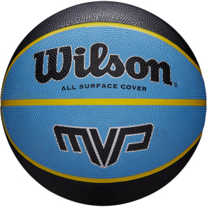 М'яч баскетбольний Wilson MVP 295 Size 7 Black/Blue (WTB9019XB07) ТОП в Миколаєві