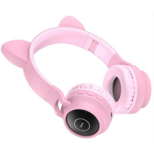 Навушники бездротові Hoco W27 Cat ear pink ТОП в Миколаєві