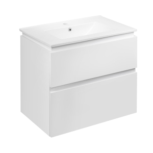 Комплект Qtap Albatross 710х725х460 White тумба підвісна + раковина врізна QT0172TP700D3070CW в Миколаєві