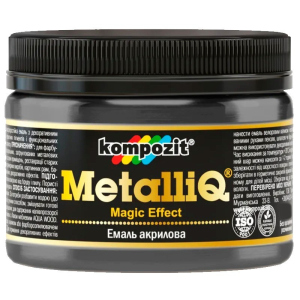 Эмаль акриловая Kompozit MetalliQ 12кг Платина