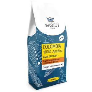 Кофе в зернах Marco Coffee Colombia 1 кг (4820227690244) ТОП в Николаеве