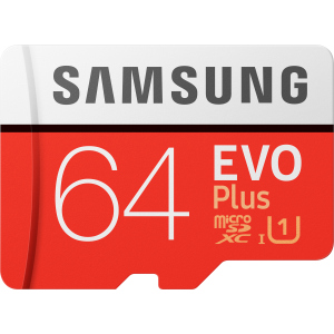 Samsung EVO Plus microSDXC 64GB UHS-I Class 10 + адаптер SD (MB-MC64HA/RU) ТОП в Миколаєві