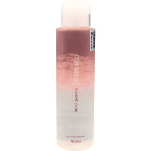 Ремувер для демакіяжу A'pieu Mineral Lip&Eye Remover Sweet Rose для губ та очей 250 мл (8809581455580) краща модель в Миколаєві