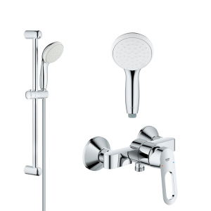 Змішувач для душу з душовим гарнітуром GROHE BauLoop 26129002 (2334000+26162001) ТОП в Миколаєві