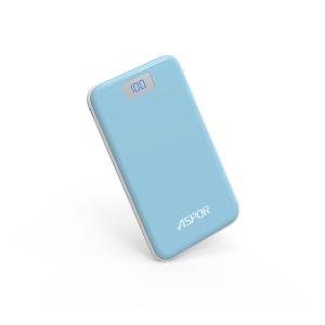 Power Bank Aspor A386 12000mAh 2USB/1A/2.4А Soft touch Blue рейтинг