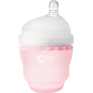 Детская силиконовая антиколиковая бутылочка Olababy GentleBottle Rose Розовый 120 мл (80450) лучшая модель в Николаеве