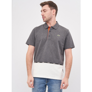 Поло Lacoste YH1539-H17 M (T4) Gray/White (3614039997339) в Миколаєві