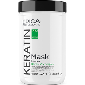 Маска Epica Keratin Pro Mask для реконструкції та глибокого відновлення волосся 1000 мл (4630061621416) краща модель в Миколаєві