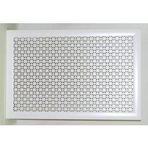 Экран декоративный для радиаторов Berloga Омега Белый 69x39x1,2 см лучшая модель в Николаеве