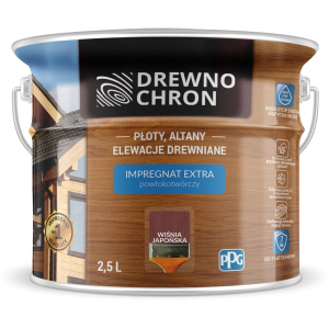 Плёнкообразующая пропитка Drewnochron Impregnat Extra Японская вишня 2.5 л (DN-364416) лучшая модель в Николаеве