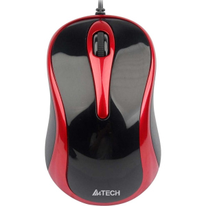 Комп'ютерна миша A4Tech N-350-2 Black-Red V-TRACK USB надійний