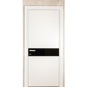 Межкомнатная дверь Gradius 600х2030 белая со вставкой лучшая модель в Николаеве