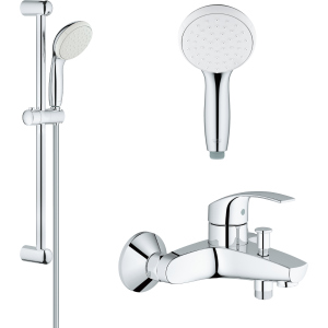 Змішувач для ванни GROHE Eurosmart 33300002 з душовим гарнітуром New Tempesta 27853001 в Миколаєві