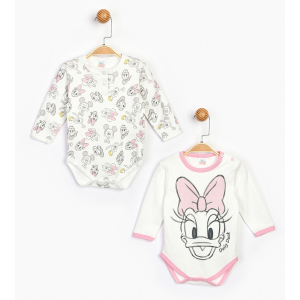 Боди Disney Minnie Mouse MN16077 86-92 см 2 шт Бело-розовое (8691109822390) ТОП в Николаеве