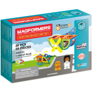 Магнітний конструктор Magformers Подорож на літаку 28 деталей (703015) (730658030158) в Миколаєві