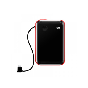 Портативна батарея 10000 mAh BASEUS MINI S DIGITAL DISPLAY 3A POWER BANK RED краща модель в Миколаєві