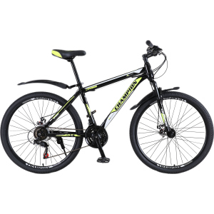 Велосипед Champion Spark 29" 19.5" Black-neon yellow-white (29ChWS21-003251) лучшая модель в Николаеве