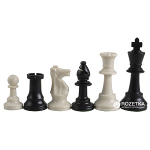 Шахові фігури Schach Queen Стаунтон Пластик Е21 без обтяжувача (20000000012827) в Миколаєві